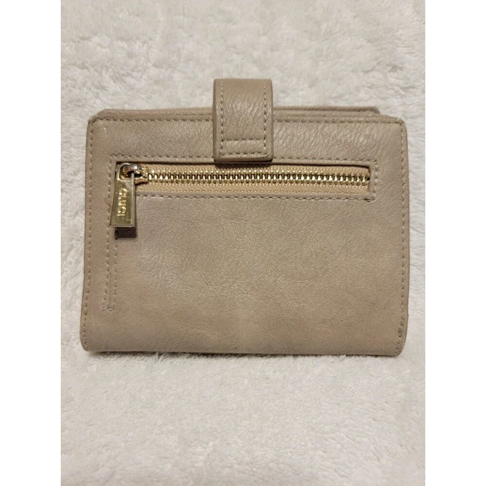 CLUCI Women's Leather Multi Card Wallet Credit Card Holder Small Zipper Pocket